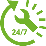 Runs 24/7 with low maintenance